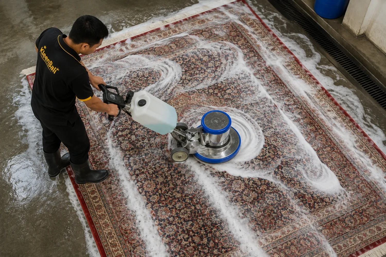 Professional carpet cleaning service in Bali