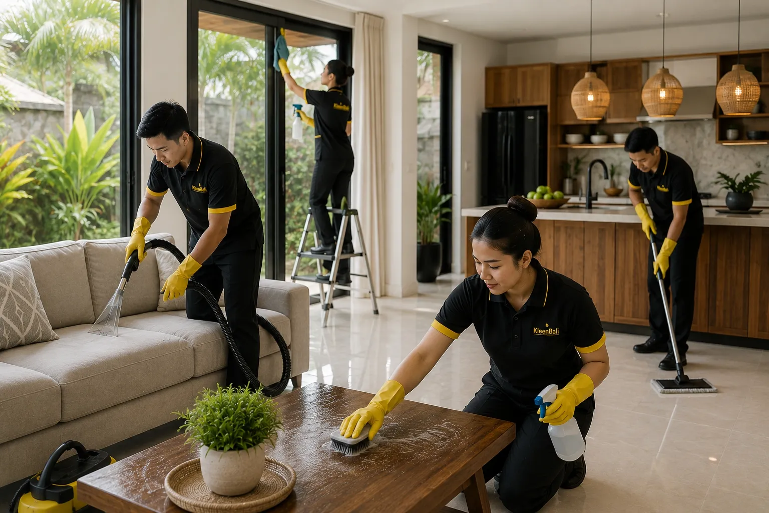 Professional deep cleaning service in Bali