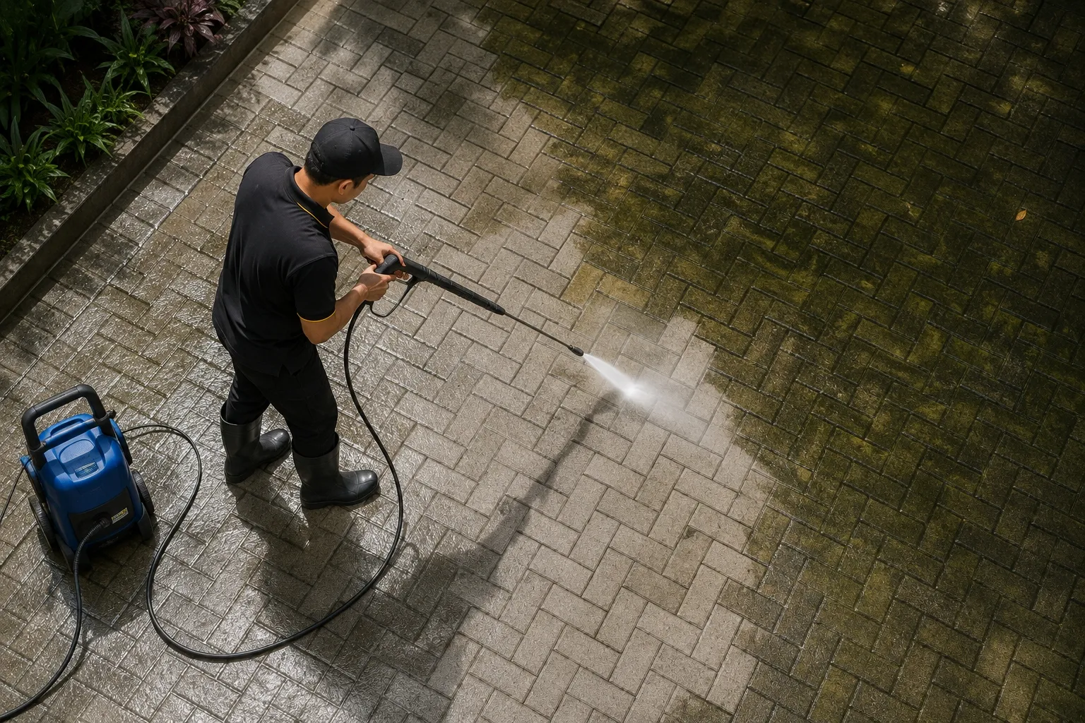 Professional jet cleaning and high pressure cleaning service in Bali