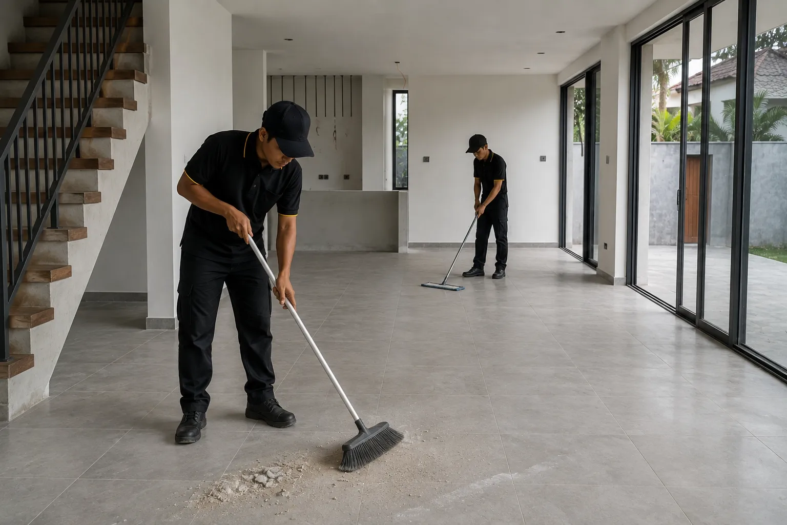 Professional post-construction cleaning in Bali